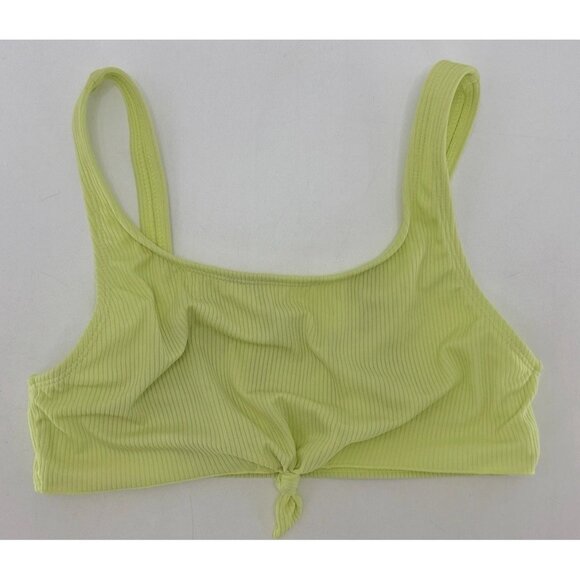 Art Class Target Girl’s Ribbed Green/Yellow Swim Top Size XL 14 Summer Vacation - Picture 1 of 5